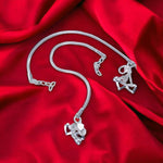 Load image into Gallery viewer, Taraash 925 Sterling Silver Chain Payal - Taraash