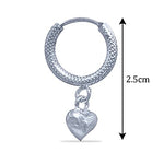 Load image into Gallery viewer, Taraash silver hoop earring