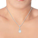 Load image into Gallery viewer, Taraash 925 Sterling Silver Classic with Cz With Pearl Combo Pendant With Chain For Women COMBO PDCH 176 - Taraash