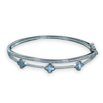 Load image into Gallery viewer, Taraash 925 Sterling Silver Clove Design Bangle For Women - Taraash