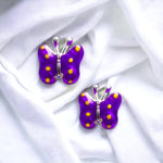 Load image into Gallery viewer, Taraash 925 Sterling Silver Colorful Butterfly Stud Earrings For Girls - Taraash