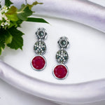 Load image into Gallery viewer, Taraash 925 Sterling Silver Colorful CZ Drop Earrings - Taraash