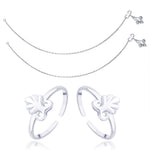 Load image into Gallery viewer, Taraash 925 Sterling Silver Combo of Anklet & Toe Ring COMBO ANTR 03 - Taraash