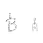 Load image into Gallery viewer, Taraash 925 Sterling Silver Couple Alphabet Pendants "B" and "H" Initial Letter Pendants - Taraash