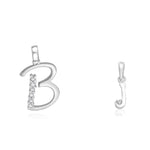 Load image into Gallery viewer, Taraash 925 Sterling Silver Couple Alphabet Pendants "B" and "J" Initial Letter Pendants - Taraash