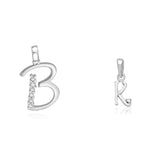Load image into Gallery viewer, Taraash 925 Sterling Silver Couple Alphabet Pendants "B" and "K" Initial Letter Pendants - Taraash