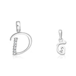 Load image into Gallery viewer, Taraash 925 Sterling Silver Couple Alphabet Pendants "D" and "G" Initial Letter Pendants - Taraash