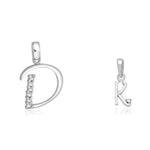 Load image into Gallery viewer, Taraash 925 Sterling Silver Couple Alphabet Pendants "D" and "K" Initial Letter Pendants - Taraash