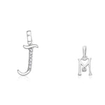 Load image into Gallery viewer, Taraash 925 Sterling Silver Couple Alphabet Pendants "J" and "M" Initial Letter Pendants - Taraash