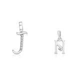Load image into Gallery viewer, Taraash 925 Sterling Silver Couple Alphabet Pendants "J" and "N" Initial Letter Pendants - Taraash