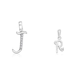 Load image into Gallery viewer, Taraash 925 Sterling Silver Couple Alphabet Pendants "J" and "R" Initial Letter Pendants - Taraash
