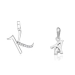 Load image into Gallery viewer, Taraash 925 Sterling Silver Couple Alphabet Pendants "K" and "A" Initial Letter Pendants - Taraash