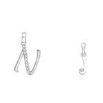 Load image into Gallery viewer, Taraash 925 Sterling Silver Couple Alphabet Pendants "N" and "J" Initial Letter Pendants - Taraash