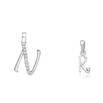 Load image into Gallery viewer, Taraash 925 Sterling Silver Couple Alphabet Pendants "N" and "K" Initial Letter Pendants - Taraash