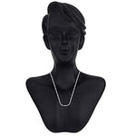 Load image into Gallery viewer, Taraash 925 Sterling Silver Couple Combo Of Figaro Chain And Square CZ Shape Jewellery Set - Taraash