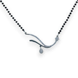Taraash 925 Sterling Silver Curve Design Mangalsutra For Women - Taraash