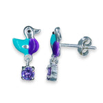 Load image into Gallery viewer, Taraash 925 Sterling Silver Cute Deck Drop Earrings For Kids - Taraash