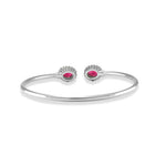 Load image into Gallery viewer, Taraash 925 Sterling Silver Cz Bangle | Silver openable Bangle | Silver Bangle For Women - Taraash