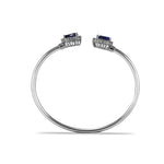 Load image into Gallery viewer, Taraash 925 Sterling Silver Cz Bangle | Silver openable Bangle | Silver Bangle For Women - Taraash