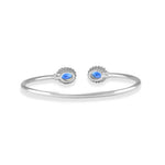 Load image into Gallery viewer, Taraash 925 Sterling Silver Cz Bangle | Silver openable Bangle | Silver Bangle For Women - Taraash