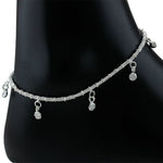 Load image into Gallery viewer, Taraash 925 Sterling Silver CZ Chain Anklet For Women - Taraash