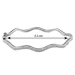 Load image into Gallery viewer, Taraash 925 Sterling Silver Cz Curve Design Bangle For Women - Taraash