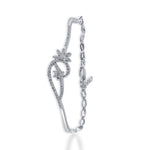 Load image into Gallery viewer, Taraash 925 Sterling Silver CZ Floral Bangle For Women - Taraash