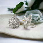 Load image into Gallery viewer, Taraash 925 Sterling Silver CZ Floral Earrings For Women - Taraash