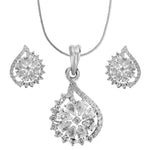 Load image into Gallery viewer, TARAASH 925 Sterling Silver CZ Floral Jewellery Set For Women - Taraash