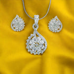 Load image into Gallery viewer, TARAASH 925 Sterling Silver CZ Floral Jewellery Set For Women - Taraash