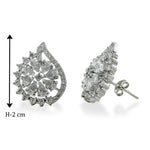 Load image into Gallery viewer, Taraash 925 Sterling Silver CZ Floral Pendant Set For Women - Taraash