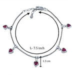 Load image into Gallery viewer, Taraash 925 Sterling Silver CZ Heart Bracelet For Women - Taraash