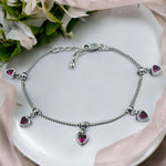 Load image into Gallery viewer, Taraash 925 Sterling Silver CZ Heart Bracelet For Women - Taraash