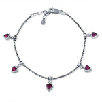 Load image into Gallery viewer, Taraash 925 Sterling Silver CZ Heart Bracelet For Women - Taraash