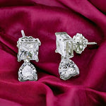 Load image into Gallery viewer, Taraash 925 Sterling Silver CZ Heart Earrings For Women - Taraash