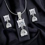 Load image into Gallery viewer, Taraash 925 Sterling Silver CZ Heart Pendant Set For Women - Taraash