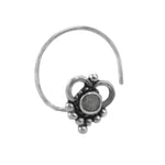 Load image into Gallery viewer, Taraash 925 Sterling silver CZ Heart Shape Nose Pin For Women NPNI-03BK - Taraash