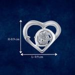 Load image into Gallery viewer, Taraash 925 Sterling Silver CZ Heart Stud Earrings For Women - Taraash