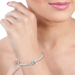 Load image into Gallery viewer, Taraash 925 Sterling Silver CZ Kada For Women - Taraash
