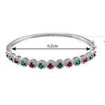 Load image into Gallery viewer, Taraash 925 Sterling Silver CZ Multicolor Bangle For Women - Taraash