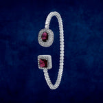 Load image into Gallery viewer, Taraash 925 Sterling Silver CZ Openable Bangle For Women - Taraash