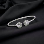 Load image into Gallery viewer, Taraash 925 Sterling Silver CZ Rose Petal Style Bangle For Women - Taraash