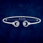 Load image into Gallery viewer, Taraash 925 Sterling Silver CZ Round Design Bangle For Women - Taraash