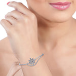 Load image into Gallery viewer, Taraash 925 Sterling Silver CZ Star Bangle For Women - Taraash