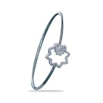 Load image into Gallery viewer, Taraash 925 Sterling Silver Cz Star Bangle Kada For Women - Taraash