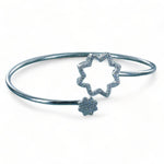 Load image into Gallery viewer, Taraash 925 Sterling Silver Cz Star Bangle Kada For Women - Taraash