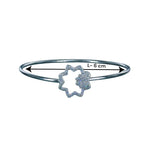 Load image into Gallery viewer, Taraash 925 Sterling Silver Cz Star Bangle Kada For Women - Taraash