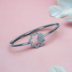 Load image into Gallery viewer, Taraash 925 Sterling Silver Cz Star Bangle Kada For Women - Taraash