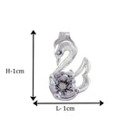 Load image into Gallery viewer, Taraash 925 Sterling Silver CZ Swan Stud Earrings For Women - Taraash