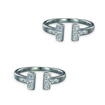 Load image into Gallery viewer, Taraash 925 Sterling Silver CZ Toe Ring For Women - Taraash